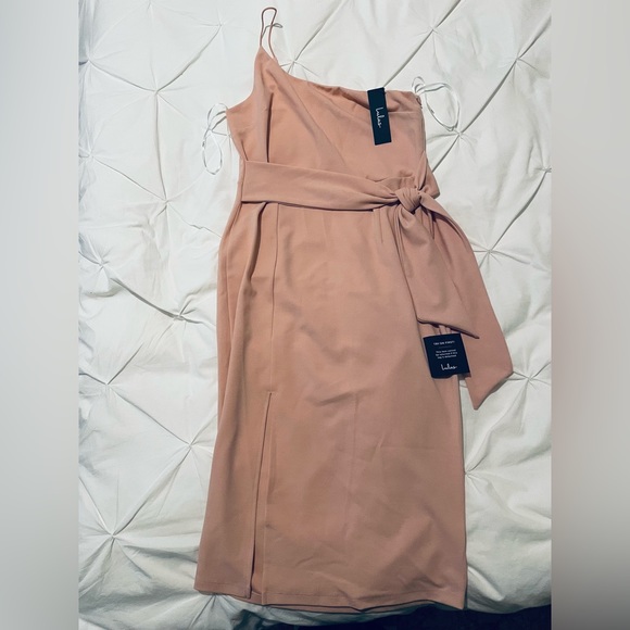 Lulus One shoulder pink dress L - Picture 2 of 3